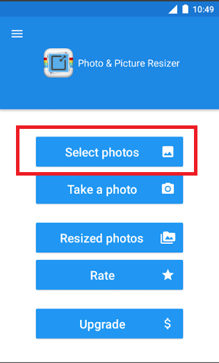 How to increase resolution of an image on android